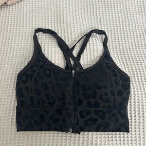 Balance Athletica Black Leopard Sports Bra